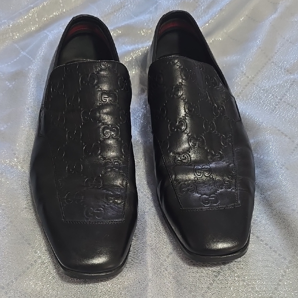 Gucci Men's Black Leather Loafers